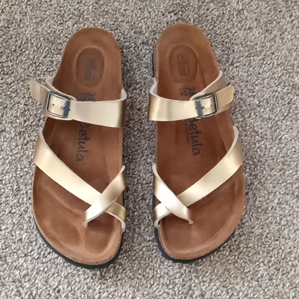 Birkenstock Betula Mia Metal Gold Birko Flor Sandal
